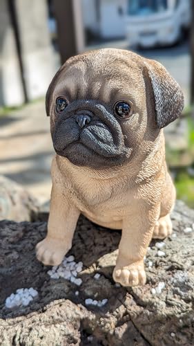 パグ 2体セット イヌ 犬 置物 シルバー 銀 オブジェ モダン 43300DG パグ 2体セット イヌ 犬 置物 シルバー 銀 オブジェ モダン 43300DG