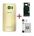 Produktbild iTG® Original Akkudeckel Reparatur-Set für Samsung Galaxy S6 Edge Plus Gold (Gold Platinum)  Original Samsung Rückseite Batterieabdeckung für SM-G928F + Vormontierte 3M Klebefolie Werkzeug-Set