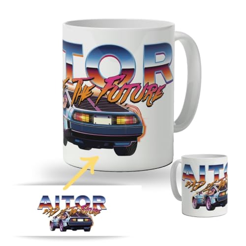 DEREGALOOS Taza de cerámica Personalizada para Padres. Taza