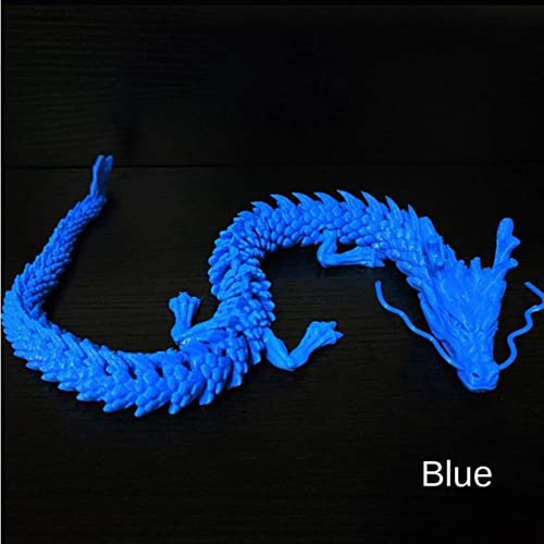 Cygurt Cross-Border 3D Printing Joint Movable Chinese Dragon Creative Ornaments Decorations Model Hand-Made Fish Tank Landscape #TOP7