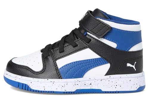 Image of PUMA Kids' Rebound Layup Mid Hook and Loop Sneakers