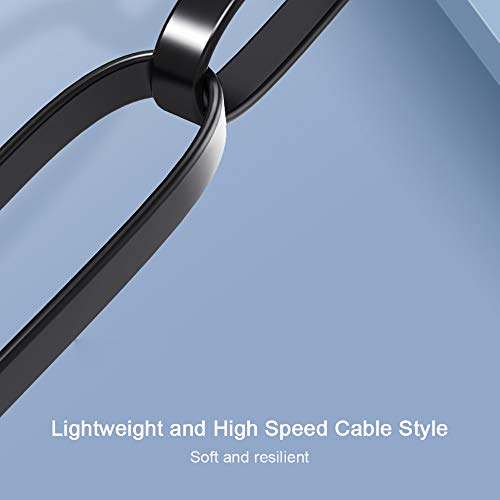 Andoer Cabo de extensão de rede VENTION CAT 7 Cabo de rede plana de 10 Gigabit de alta velocidade RJ