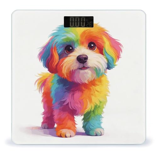 Báscula Digital para Baño Cotton Candy Dog 400lb miniatura 1