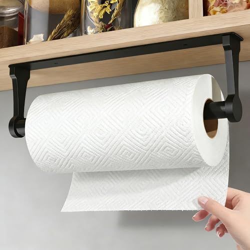 Gewtur Porte Essuie Tout Auto-adhésif, Supports pour Papier Essuie-Tout Mural, Porte Sopalin...