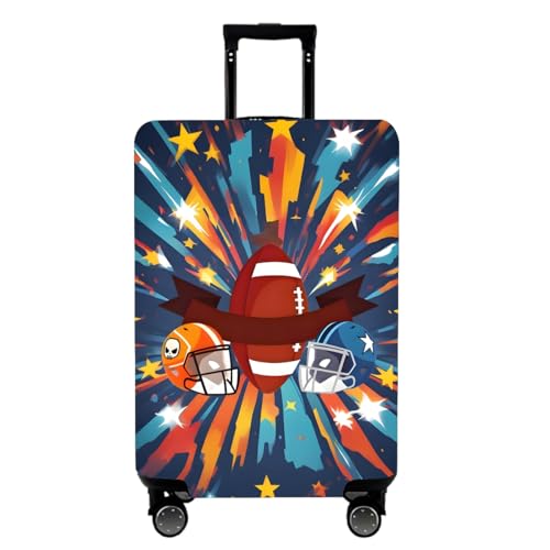 Image of WUJIAONIAO Travel Luggage Cover Baggage Suitcase Cover Protector Skins 18-32 Inch, Rugby, S (for 18--20 inch luggage), Fashion
