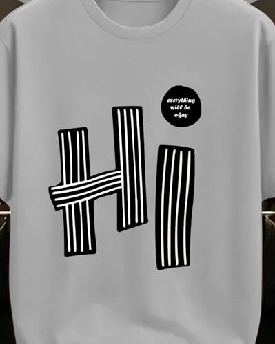 Image of AUSK Mens Loose Fit Oversized Printed Cotton T-Shirts Half Sleeve Drop Shoulder Men Tshirt