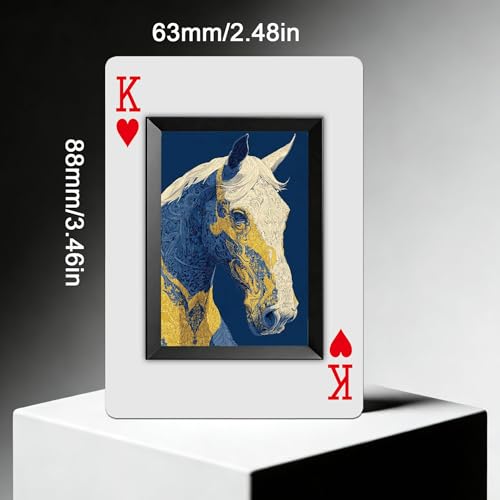 Cartas de Poker Art Horse, 54 Ilustraciones HD, Antideslizantes miniatura 3