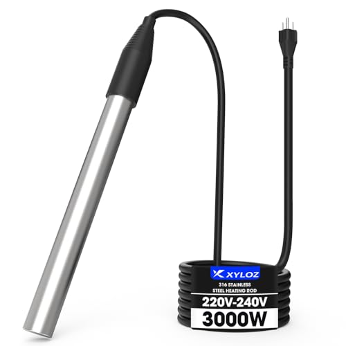 240V 3000W Immersion Water Heater for Pool & Bathtub, Electric