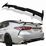 Rear Spoiler Compatible with 2018-2022 8th Gen Camry LE SE XLE XSE TRD Style & 2018-2022 10th Gen Accord 4-Door Sedan Model Rear Trunk Spoiler, Matte Black