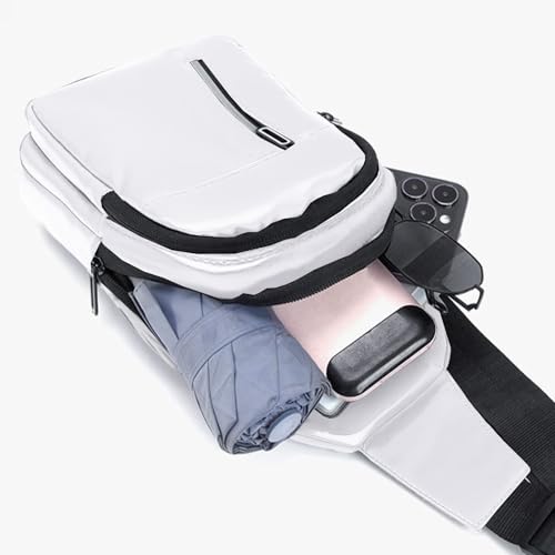 Crossbody Sling Bag for Women Men with Charging Port, Waterproof Chest Shoulder Backpack Daypack for Hiking Travel Commuting4