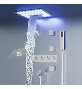Rain Shower Jets System In Wall with 6 Body Jets, Doozoler