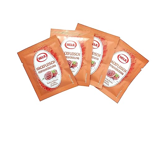 Hackfleisch Gewürz | Hela Petty Packs 3 x 4 Beutel für 3kg Fleisch