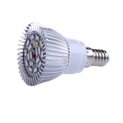 Kimruida E14 18W 18 LED SMD 5730 Grow Light Hydroponic Plant Full Spectrum Lamp