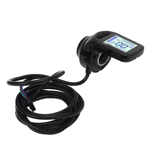 Smart LCD Meters, Thumb Throttle 2 in 1 Accelerator, Electric Bicycle LCD Display with ABS Material for Speed Meter