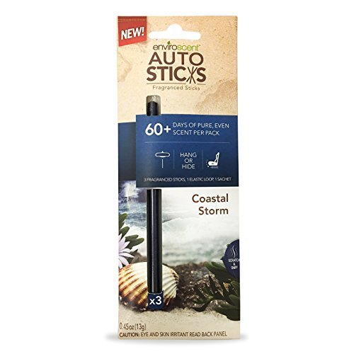 Enviroscent Autosticks Aroma Diffusers for Cars, Coastal Storm