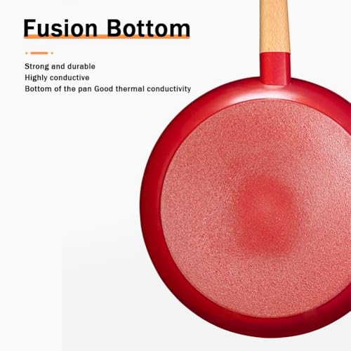 Wok con revestimiento antiadherente, 28 cm, rojo miniatura 4