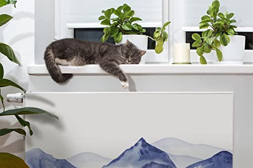 Chauffage inesthétique ? Solution panneau magnétique radiateur paysage montagne