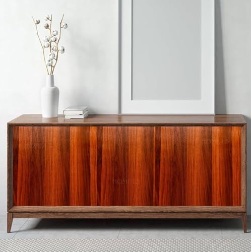 Image of HOME13 Self Adhesive Wood Grain Wallpaper for Furniture Vinyl Sticker Wooden Door Desktop Wall Paper Kitchen Wallpaper (2 feet by 10 feet, Wallnut Brown)