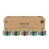 Reveal Natural Wet Cat Food, 30 Count, Grain Free, Limited Ingredient Canned Food for Cats, Fish Variety in Broth, 2.47 oz Cans