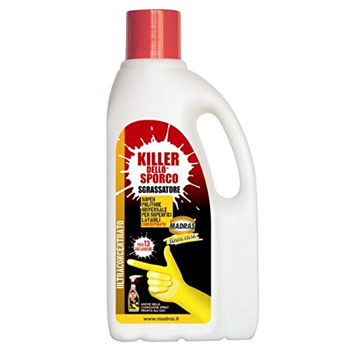 "KILLER DELLO SPORCO" LT 1 MADRAS - SGRASSATORE CONCENTRATO 1 FLACONE
