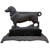 Selections Cast Iron Dachshund Dog Boot Brush Shoe Scraper
