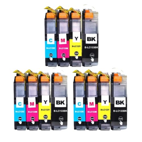 Cartuchos LC133 compatibles para impresoras Brother MFC y DCP pack de 3 juegos completos