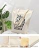 XIARON Flat Tape Handle Tote Bag Work Hard Dream Big Never Give Up Inspiring Quote 340g/m² thick fabric Replaces school bag M Black #2