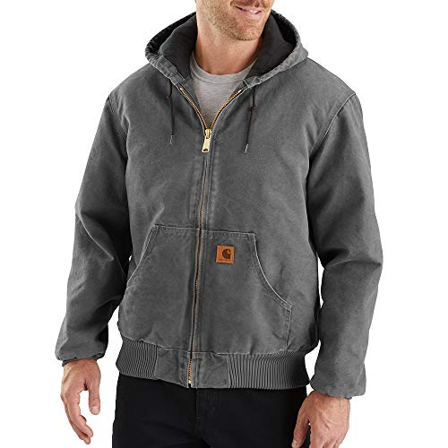 Image of Carhartt Men's Big-Tall Quilted Flannel Lined Sandstone Active Jacket