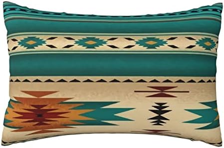 Southwest Aztec Native American Pillow Case Queen Size - Soft Pillowcase 20x30 Inch Durable Easy Care Decorative Bed Pillow Protectors Covers for Skin and Hair