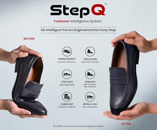 Image of LOUIS STITCH Loafers Formal Shoes for Men | Slip-On Moccasins | Ideal for Business, Casual, Parties (RGMC S)