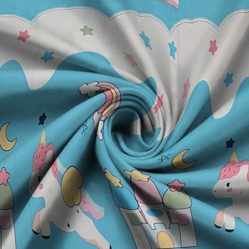 Image of Weave & Decor Kids Fitted bedsheets Single Bed 36x78x6 inch with Pillow Cover 20x30 inch, Breathable Soft Fabric, for Single Mattress