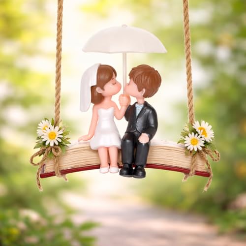 Image of CraftVatika Valentine Gift for Girlfriend Boyfriend, Husband Wife, Valentine Love Couple Under Umbrella Romantic Miniature Statue Showpiece, Birthday Gift Propose Day Gift for Woman