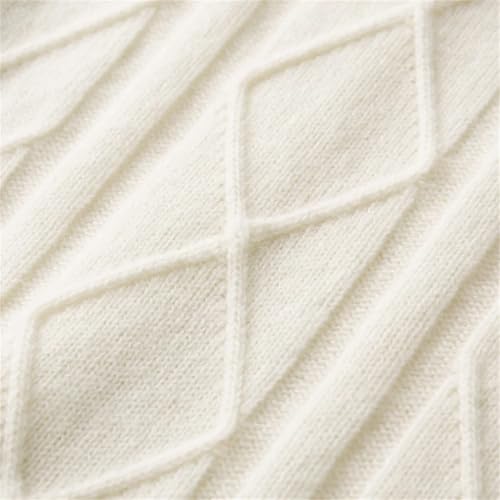 Men Wool Knit Pullover Thicken Sweater Loose Textured Warm Tops Winter4