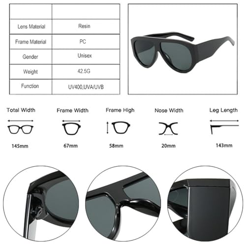 Lunettes de soleil rétro femmes vert léopard à verres dégradés - 2