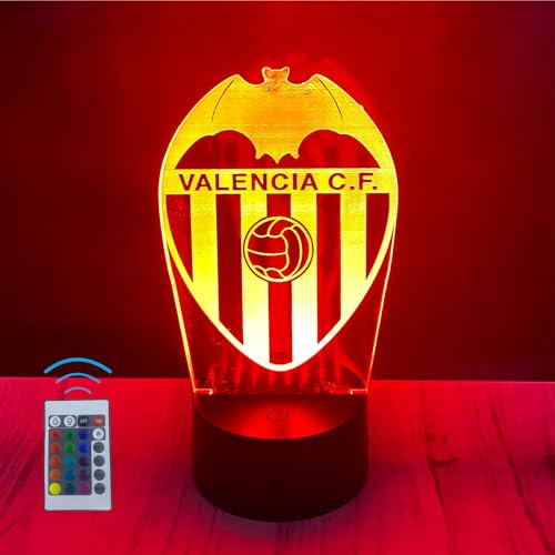 Riscko Lampara 3D Futbol Juguete de luz nocturna 3D, adecuado