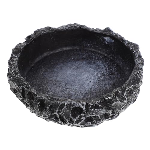 BESTonZON Convenient Reptile Water Dish Durable Feeding Bowl for Turtles Lizards and Snakes Non Slip Design for Easy Feeding Reptile Accessory for
