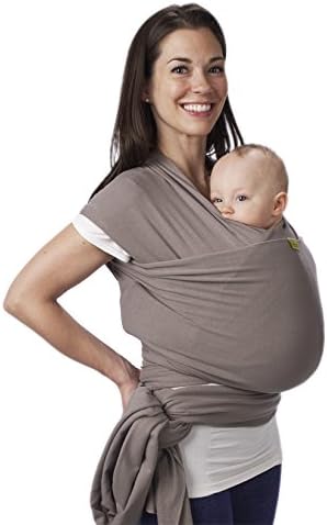 Boba Wrap Baby Carrier, Grey - Original Stretchy Infant Sling, Perfect for Newborn Babies and Children up to 35 lbs