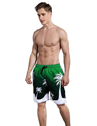 Bañador para hombre Milankerr verde elástico talla L de 97 cm a 102 cm 5