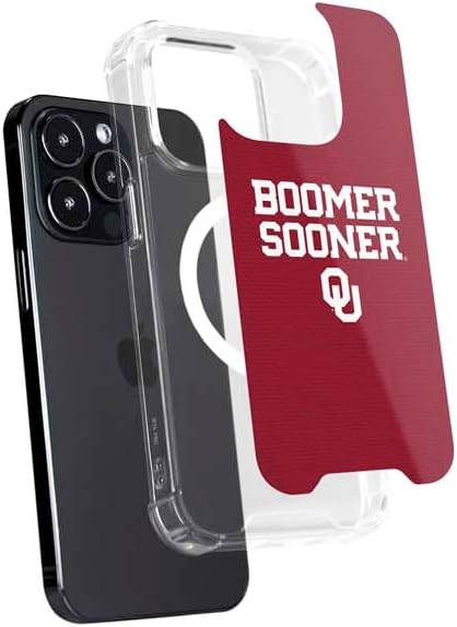 Skinit Phone Case Compatible with MagSafe iPhone 16 Pro - Officially Licensed University of Oklahoma Boomer Sooner Design
