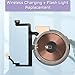 Risidamoy for iPhone 14 Plus NFC Chip Wireless Charging Panel Coil Sticker Flex Cable Connection Replace Part Repair Flash Light Replacement for iPhone 14Plus with Pre-Installed Metal Bracket Holder