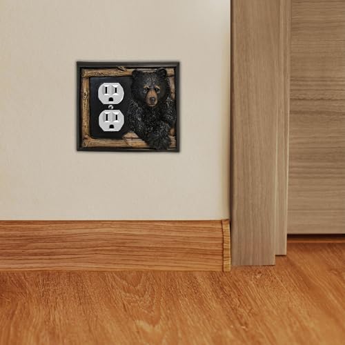 Placa de interruptor rústica para renovar enchufes en casas de campo 8