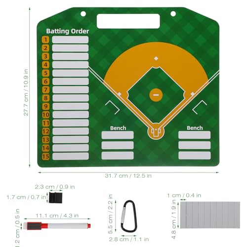 Tableau de baseball effaçable à sec pour corriger vos tactiques de jeu - 2