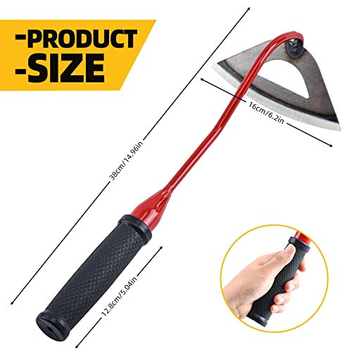 Disy-Hany All Steel Hardened Hollow Hoe,Garden Hoes Weeding Tool,Portable Hand Gardening Tools, Gardens Edger Weeder Puller,Durable Sharp,for Backyard Weeding - Image 3
