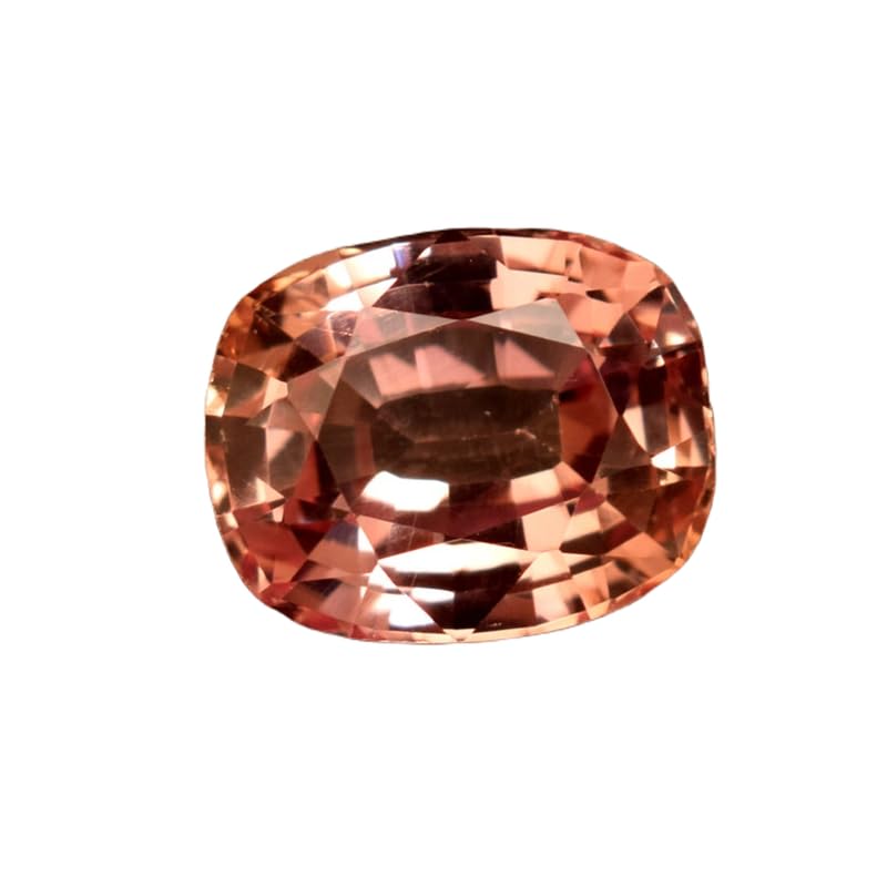 Saphir Padparadscha naturel forme coussin pour fabrication de bijoux