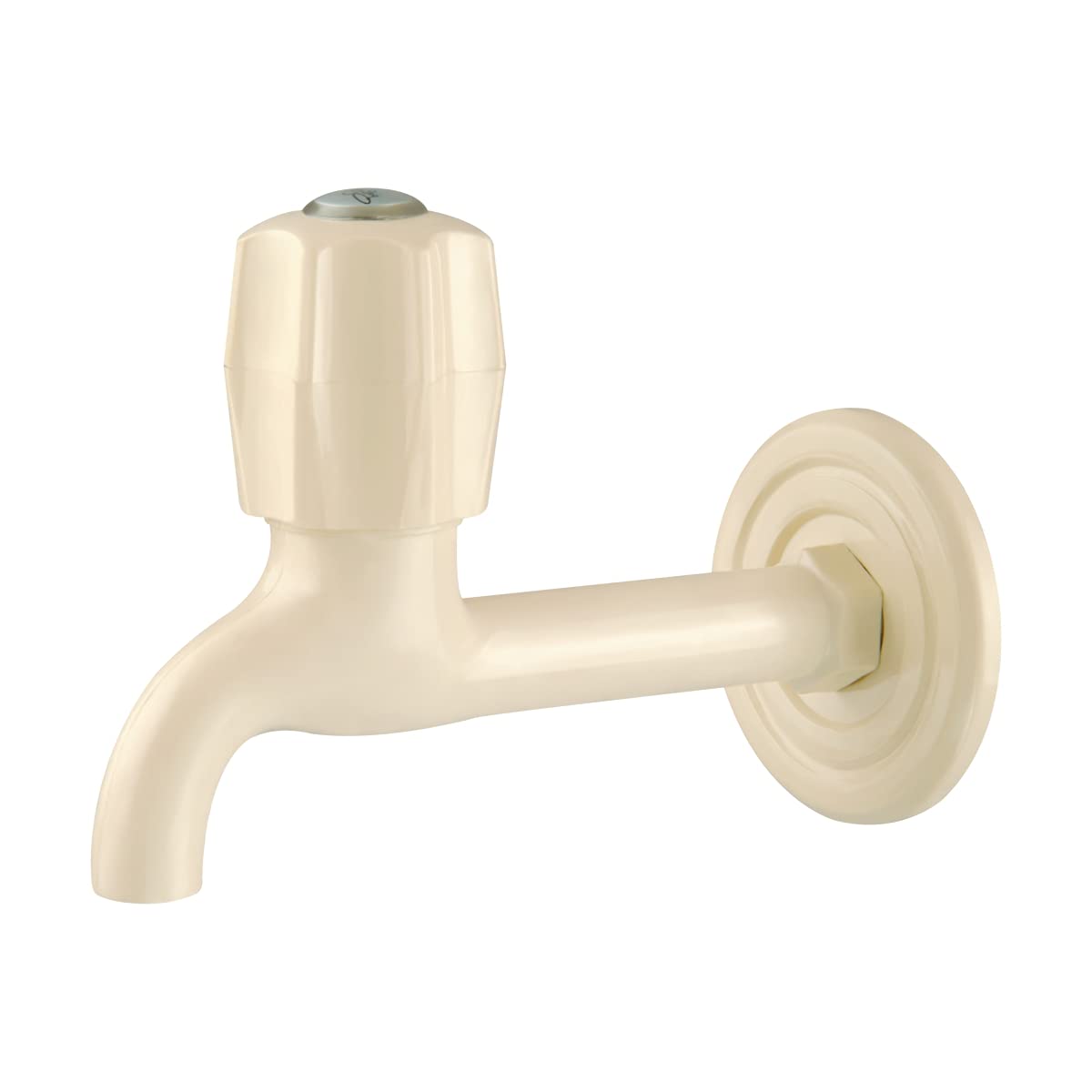 Prayag Long Body Bib Cock with Round Wall Flage & Foam Flow, Bathroom Tap, Basin Tap, Water tap for Bathroom, White (B097K3C3XD) Amazon Price History, Amazon Price Tracker
