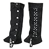Medieval Fancy Dress Costume Boots Covers Faux Leather Vintage Knight Leg Guard Gaiter Halloween Pirate Punk Costume Accessory Leg Warmer Wrap Adjustable Shoe Cover for Cosplay Carnival Riding #2