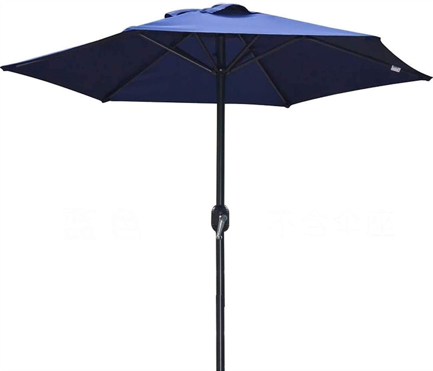 JOMRTS Outdoor Patio Umbrellas 6.5ft/2m Patio Parasol Umbrella, Premium Outdoor Market Table Umbrella with Crank for Garden, Lawn, Deck, Backyard Pool (Blue 6.5ft/200cm)