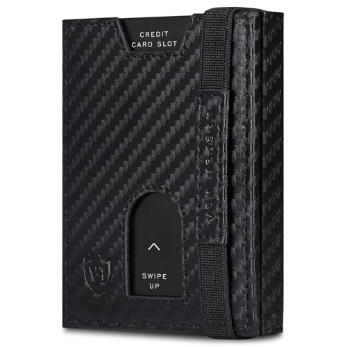 VON HEESEN Slim Wallet mit Münzfach & RFID-Schutz - Leder Geldbeutel -...