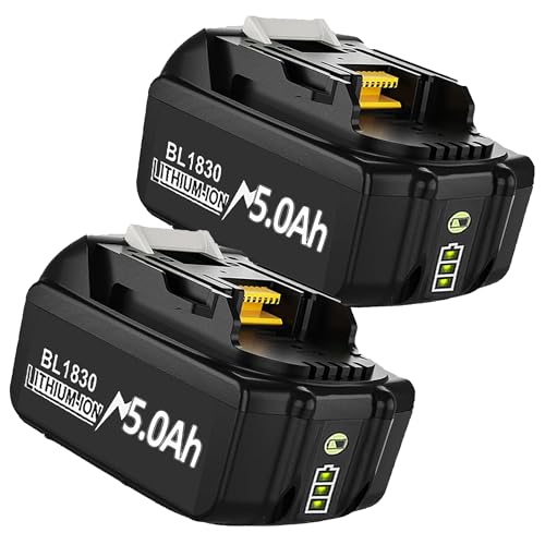 2 X 18V 5.0Ah Replacement for Makita 18V Batteries