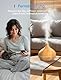 Meross Smart Aroma Diffuser Mini | 400ML & RGB | Fernsteuerung | Sprachsteuerung | App Steuerbar & 2,4 GHz WLAN | Luftbefeuchter Intelligent | kompatibel mit Apple Home, Alexa und Google Home